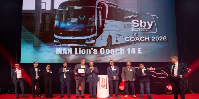 MAN Lion’s Coach E, “2026 Yılının Sürdürülebilir Otobüsü” seçildi